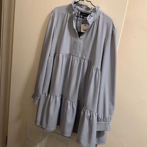 En Saison flowy short collar dress